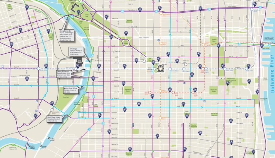 Bike Lane Map Philadelphia