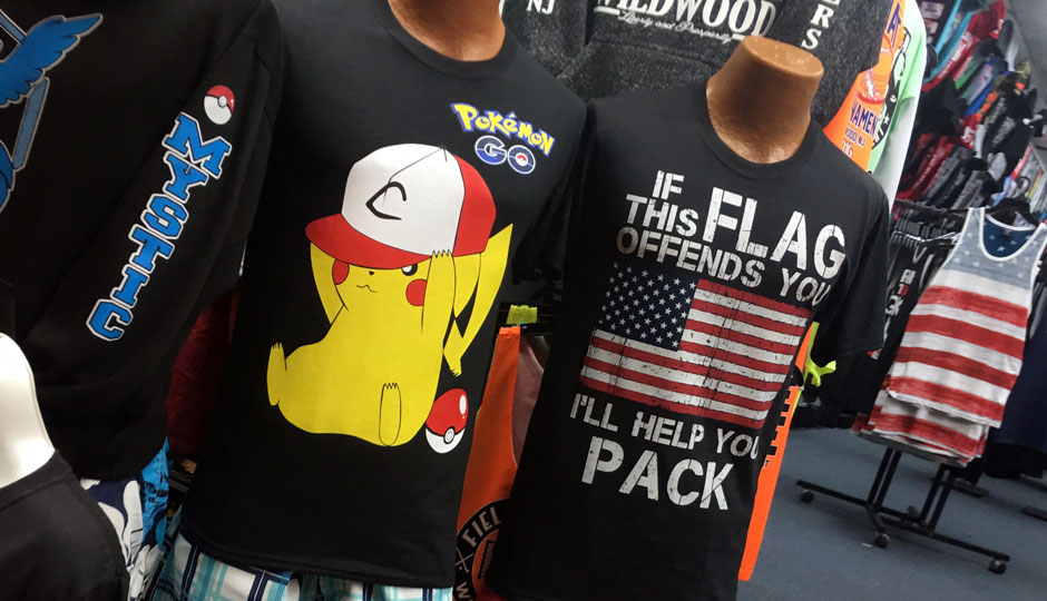 Wildwood Boardwalk Shirts: Pokémon, Trump and Harambe