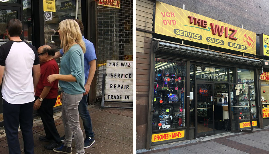 Electronics Store Using It’s Always Sunny Prop as Sign