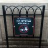 ban on Wall sitting at rittenhouse sign