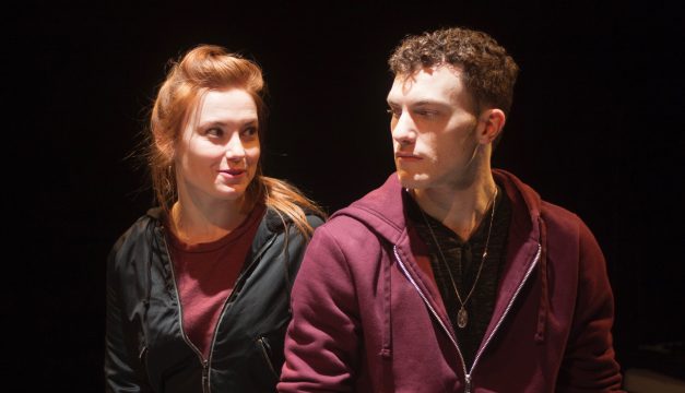 Katie Stahl and Liam Mulshine in Leper & Chip at Inis Nua. (Photo by Katie Reing)