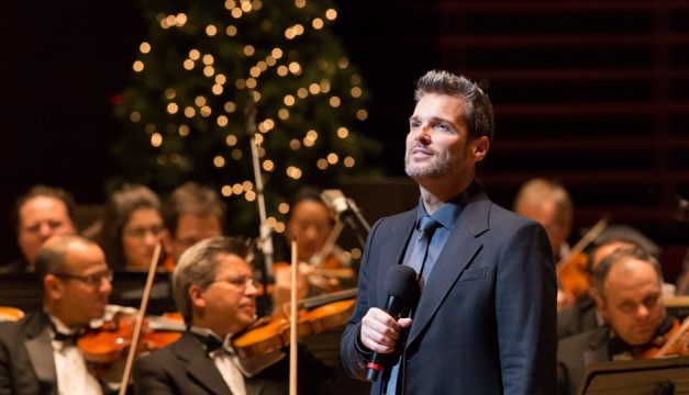 Hugh Panaro sings with the Philly Pops during the orchestra's 2014 Christmas Spectacular.