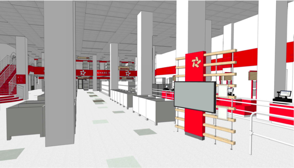 Rendering of A.C. Moore store. Image courtesy of A.C. Moore. 