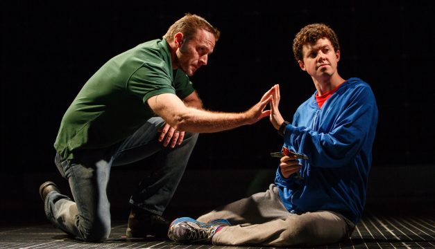 Gene Gillette and Adam Langdon in The Curious Incident of the Dog at the Academy of Music.  (Photo by  Joan Marcus)