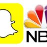 Snapchat and NBC logos
