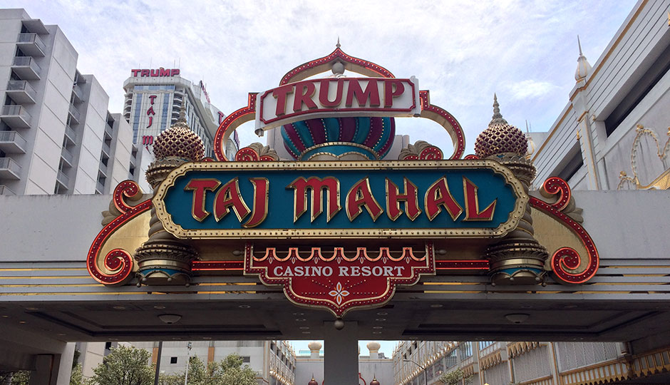 The Trump Taj Mahal entrance
