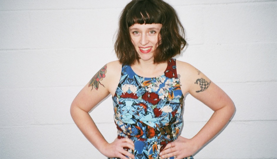 Allison Crutchfield of Waxahatchee and her killer Hop Along tattoo. (Jesse Riggins)