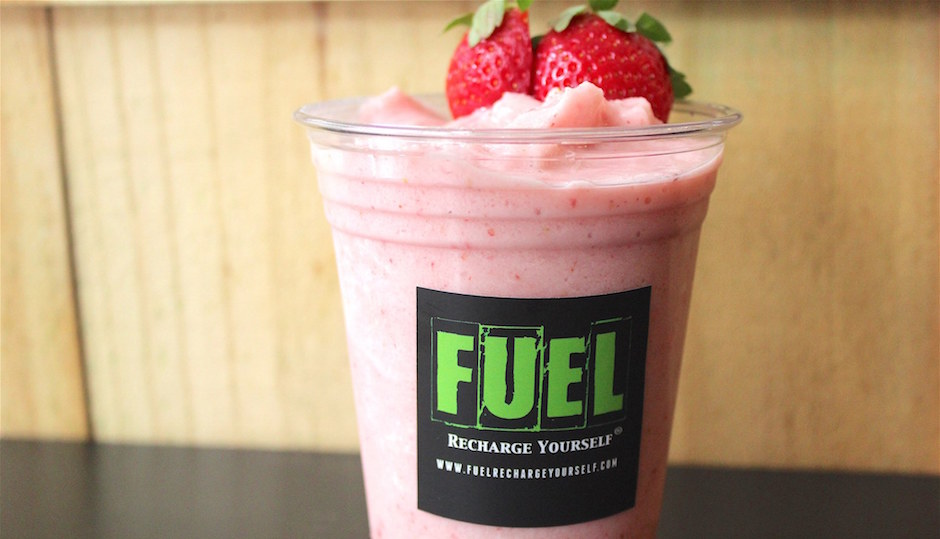 Fuel's new Strawberry Cream Smoothie | Photo courtesy of Fuel's Facebook page
