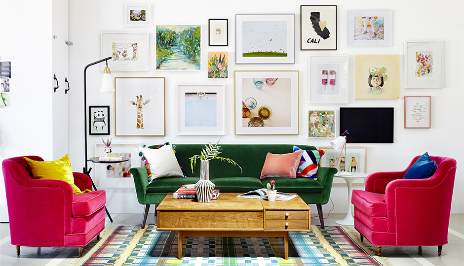 The Inspiration: A color-soaked sitting room by designer and HGTV host Emily Henderson | Photo courtesy Zeke Ruelas and Emily Henderson