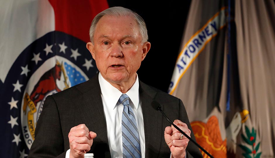 Attorney General Jeff Sessions. Photo by Jeff Roberson/AP