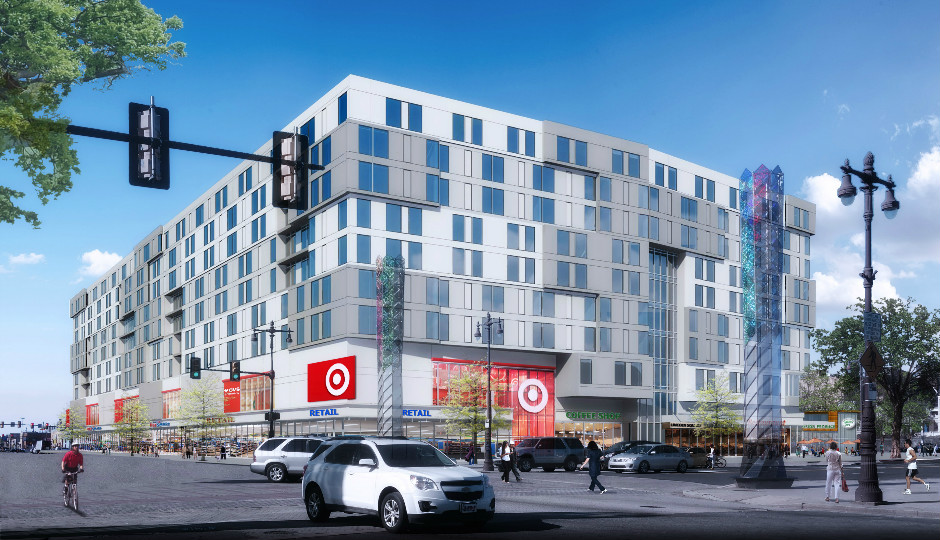 A rendering of the Target at Broad and Washington projected to open October 2018. 