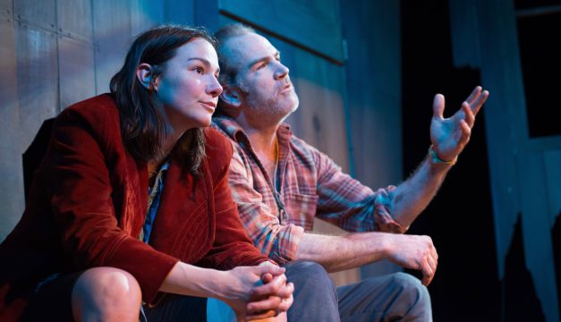 Sarah Gliko and Steven Rishard in The Arsonists at Azuka Theatre. (Photo by Johanna Austin)