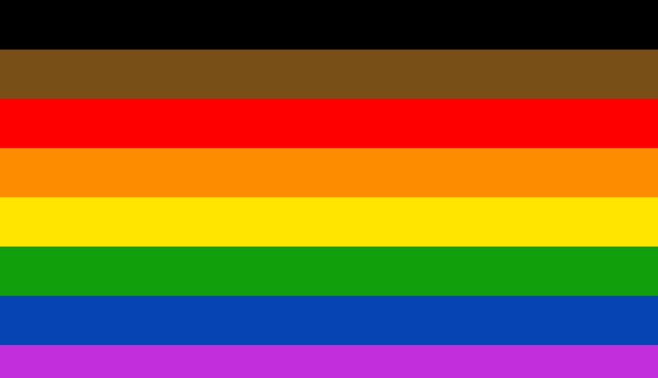 Black american gay pride flag
