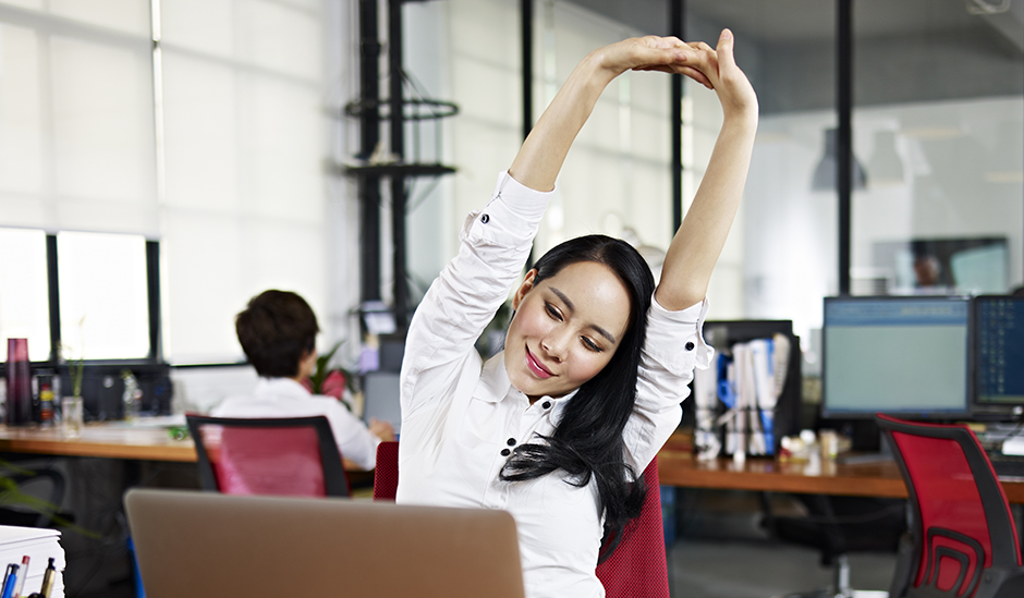 Work Out Like A Boss 9 Exercises You Can Do At Your Desk