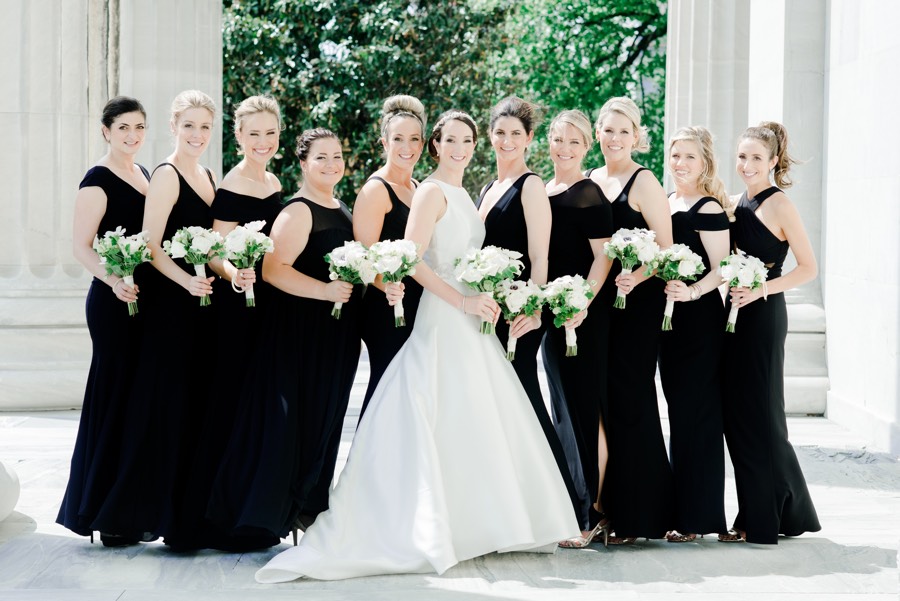 This Classic Black & White Wedding is Also Classic Philadelphia