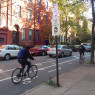 spruce street, bike lane