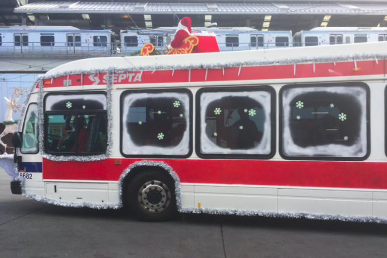 Check Out These Very Merry (and OvertheTop) SEPTA Holiday Buses
