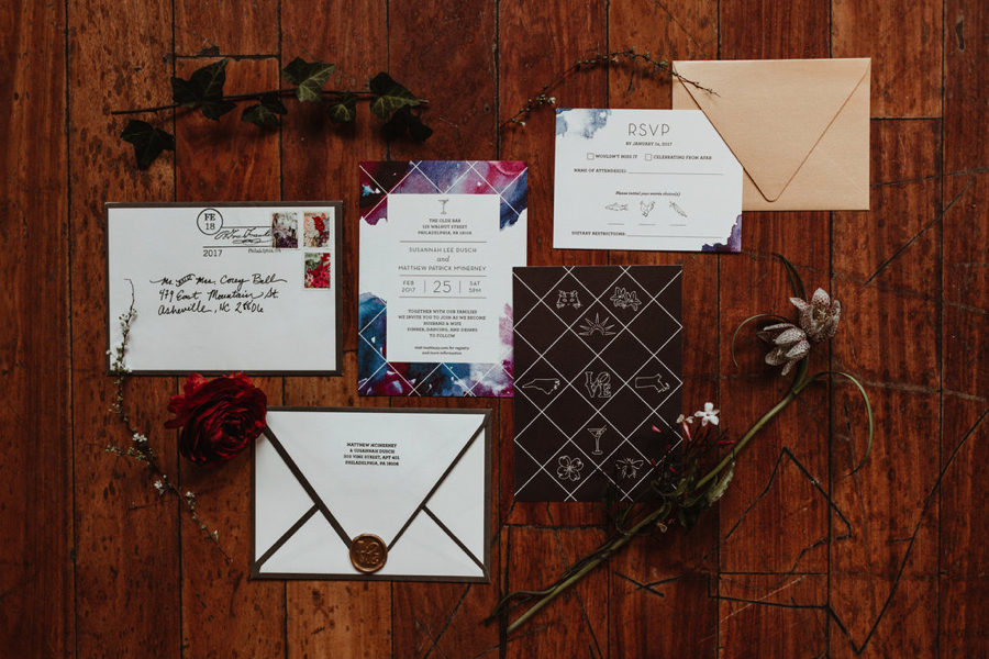 A Cozy Winter Old City Wedding at Philadelphia's Olde Bar