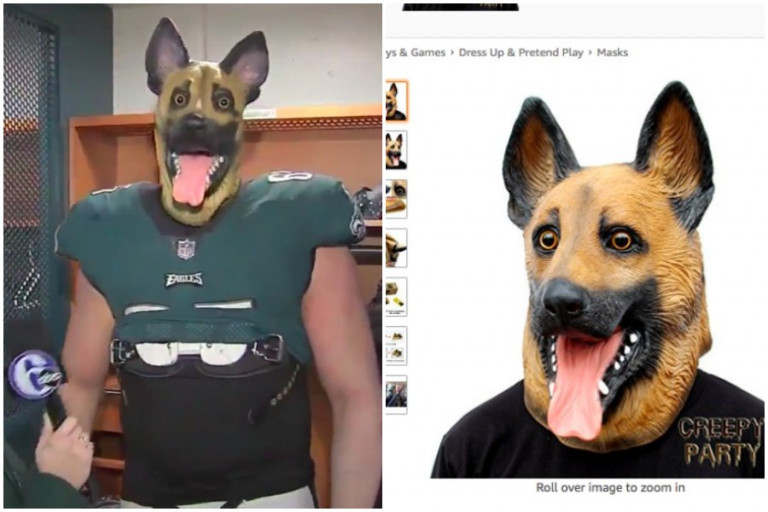 The Eagles Underdog Mask Is Now an Amazon Best Seller