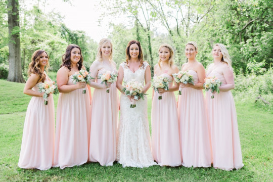 A Pastel Pink and Blue Summer Barbecue Wedding