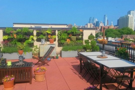View of 5 Philly Rentals with Great Roof Decks