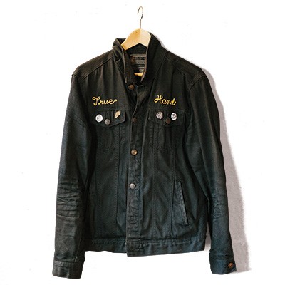 mike ski true hand society denim jacket