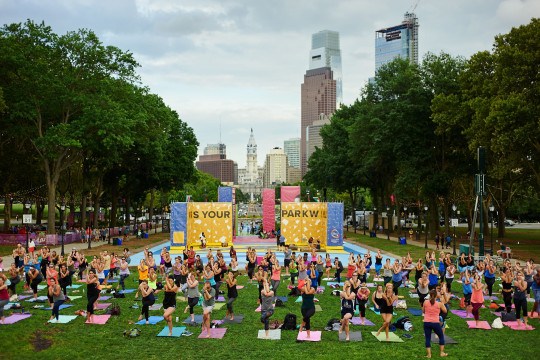 The Oval Pop-Up Park Will Host a Ton of Free Workouts in Philadelphia