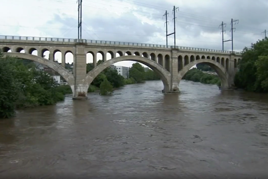 schuylkill river flooding, manayunk