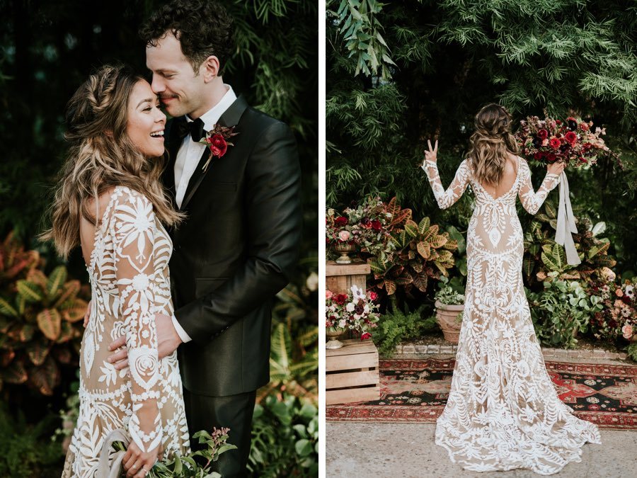 boho wedding bride