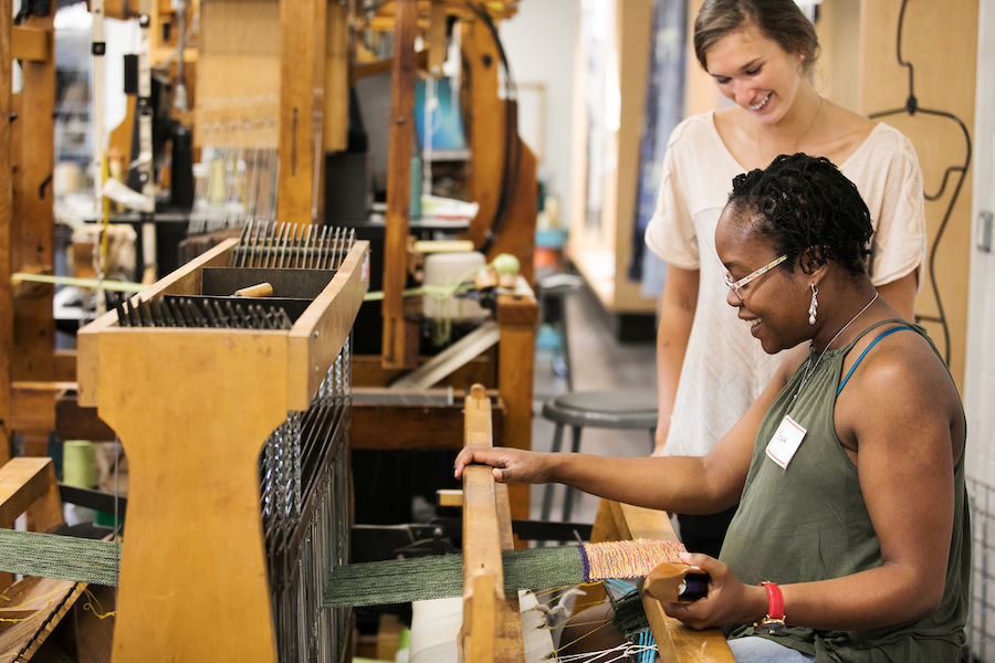 design philadelphia 2018 weaver at work