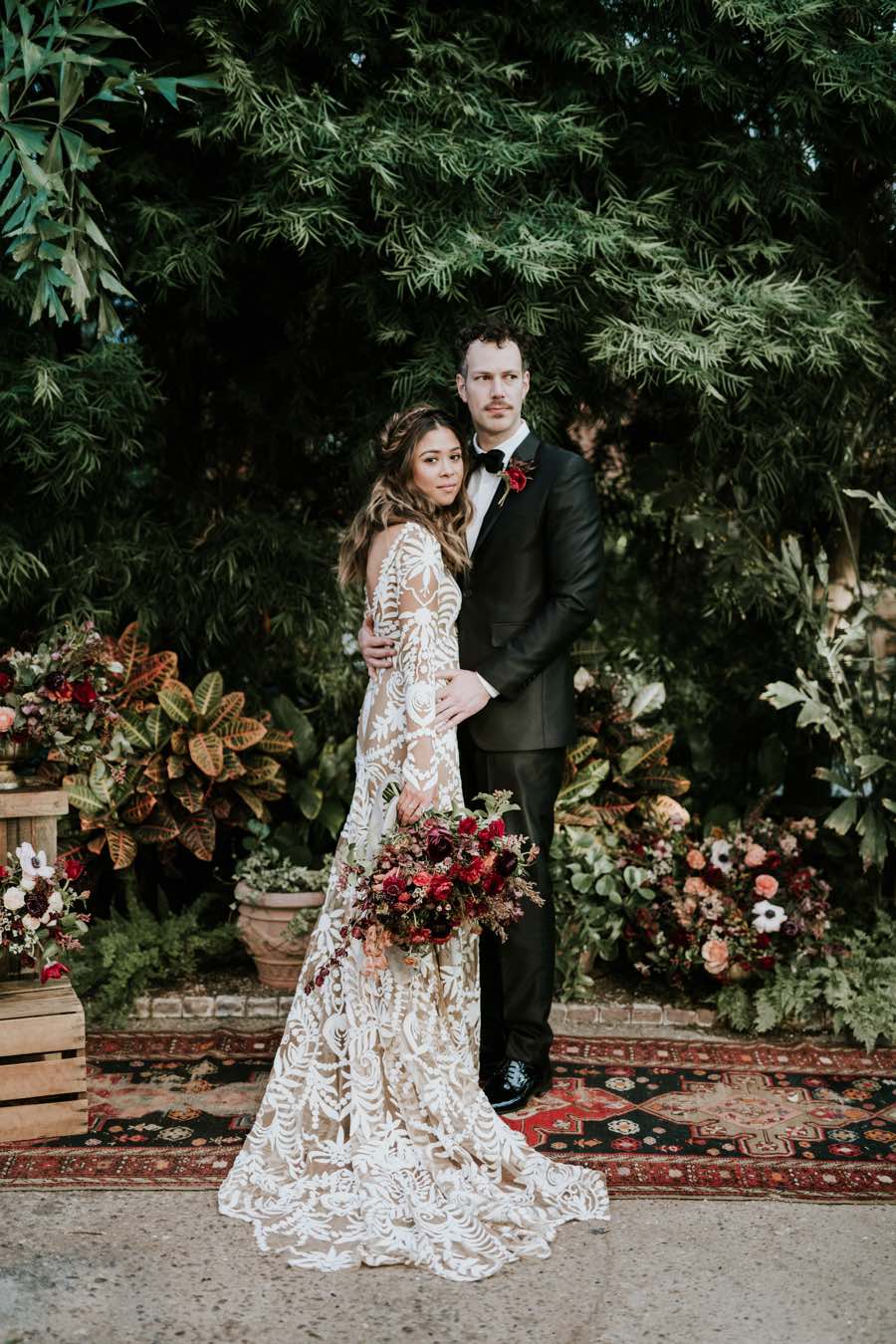 boho wedding bride