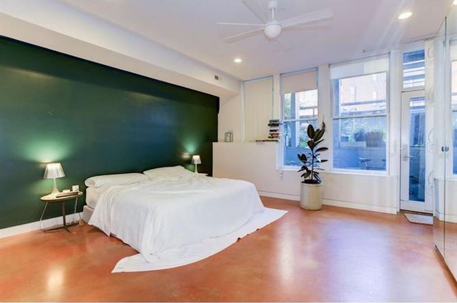house for sale northern liberties leed platinum condo master bedroom