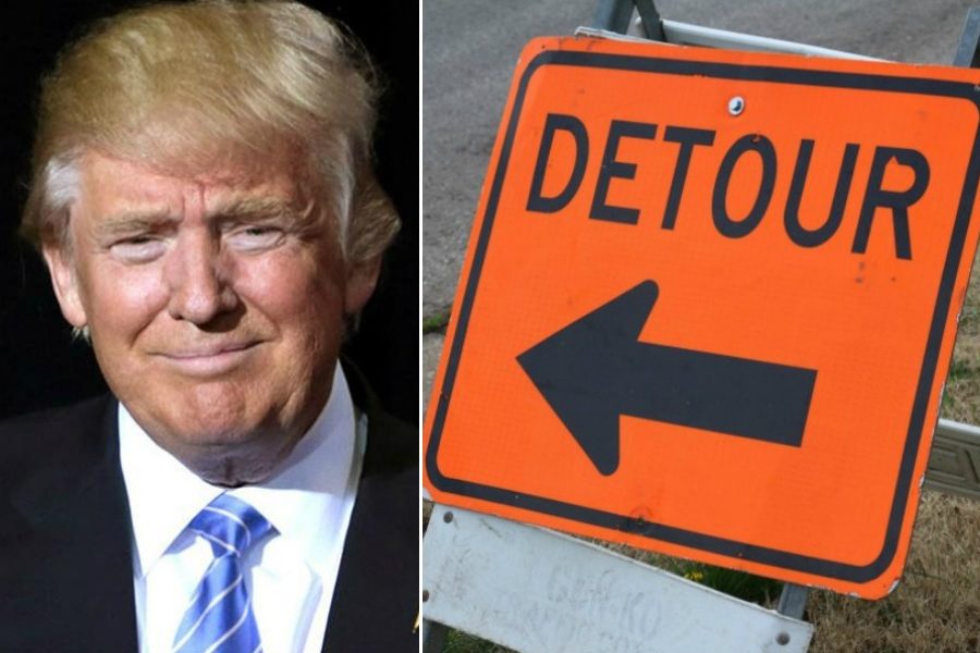 trump road closures