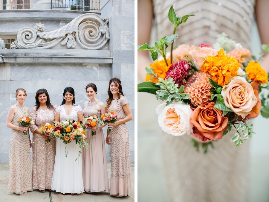 champagne-bridesmaid-dresses