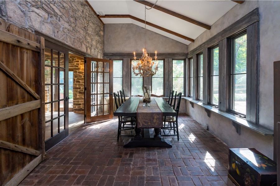house for sale solebury converted barn sun porch