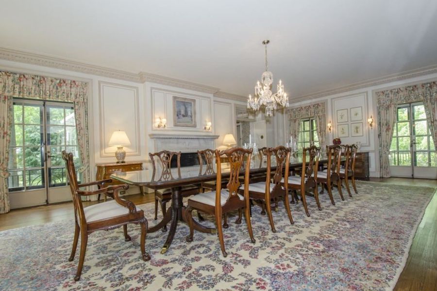 house for sale wayne colonial estate dining room