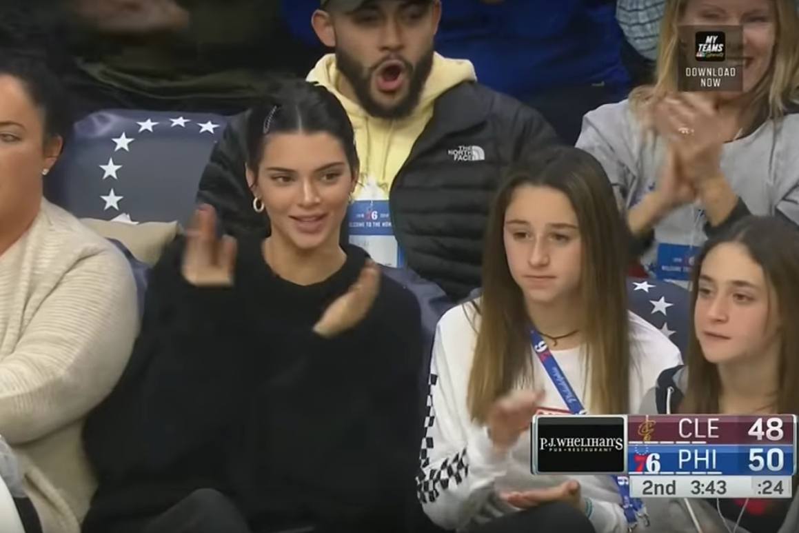 kendall jenner petition sixers wells fargo center