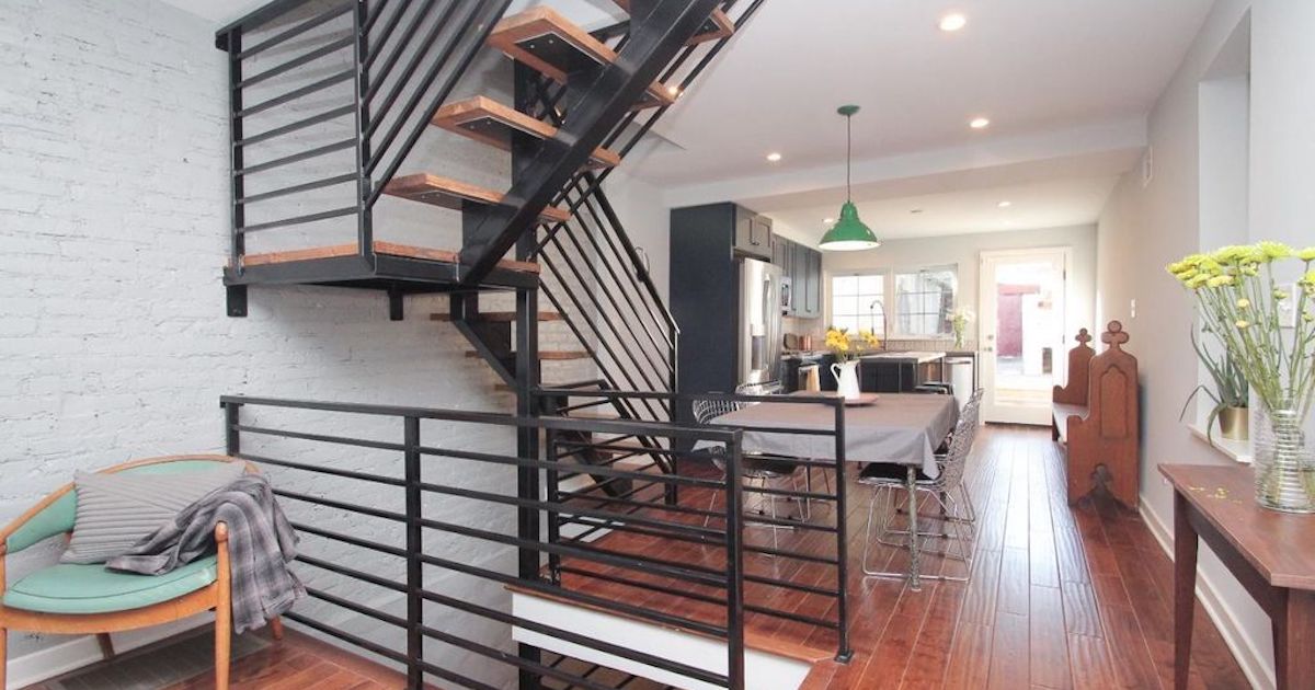 House for Sale Hidden Rowhouse with Large Yard in Fishtown