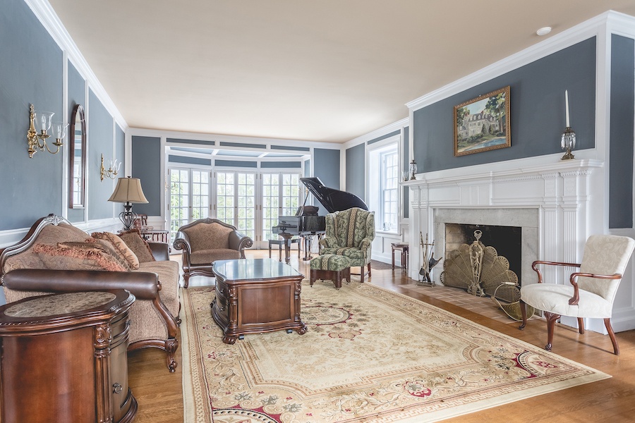 house for sale lower gwynedd smith mansion living room