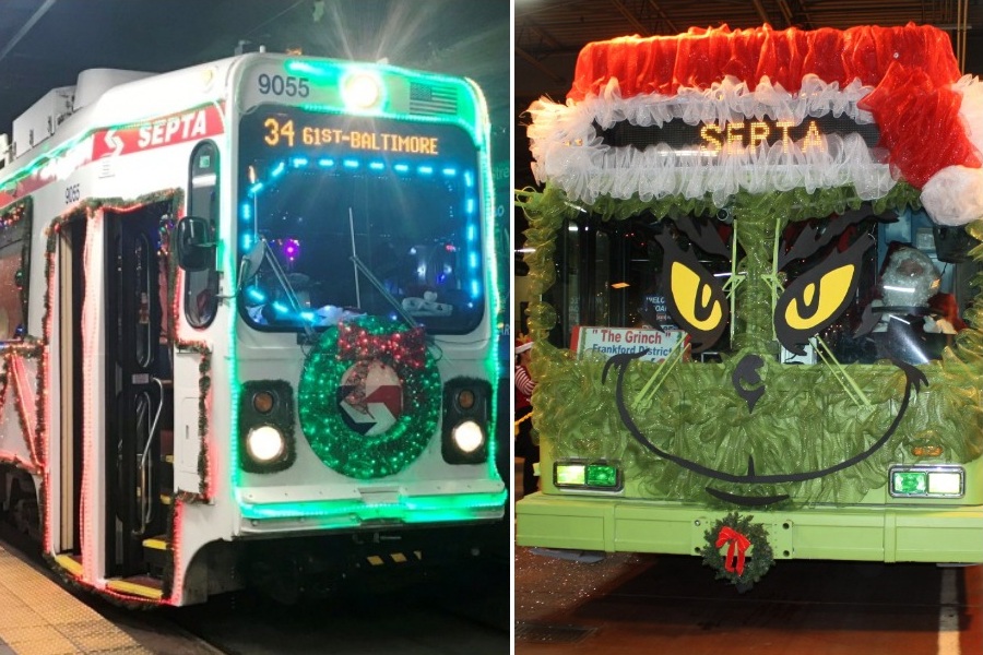 septa jolly trolley buses grinch