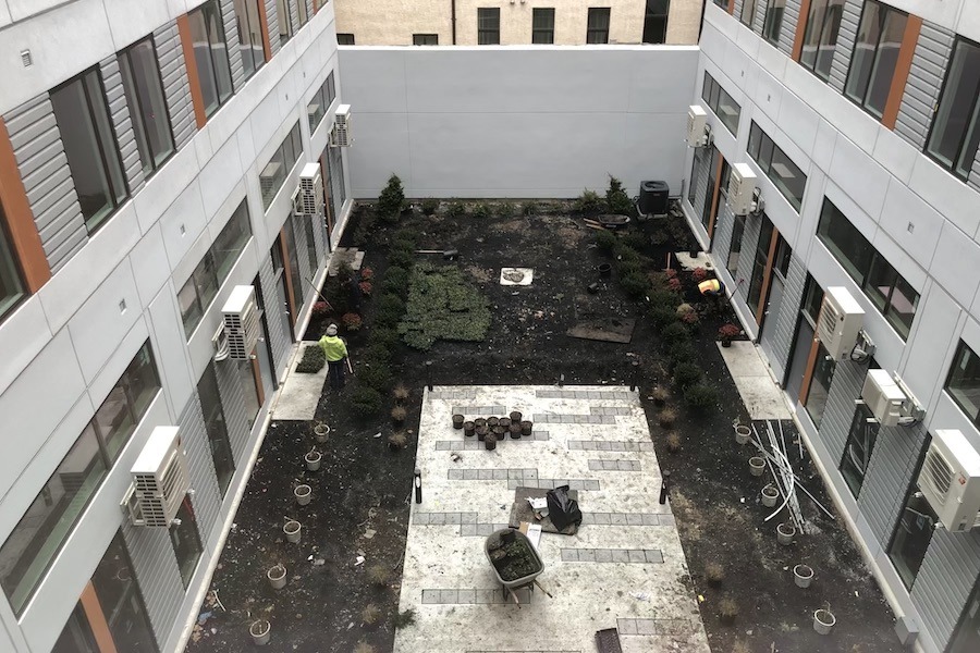 the national tour interior courtyard