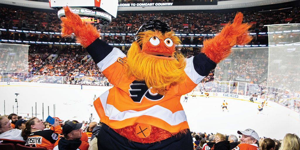 Philly Flyers Gritty Display Bulk Bin Mascot Offering – Fixtures Close Up