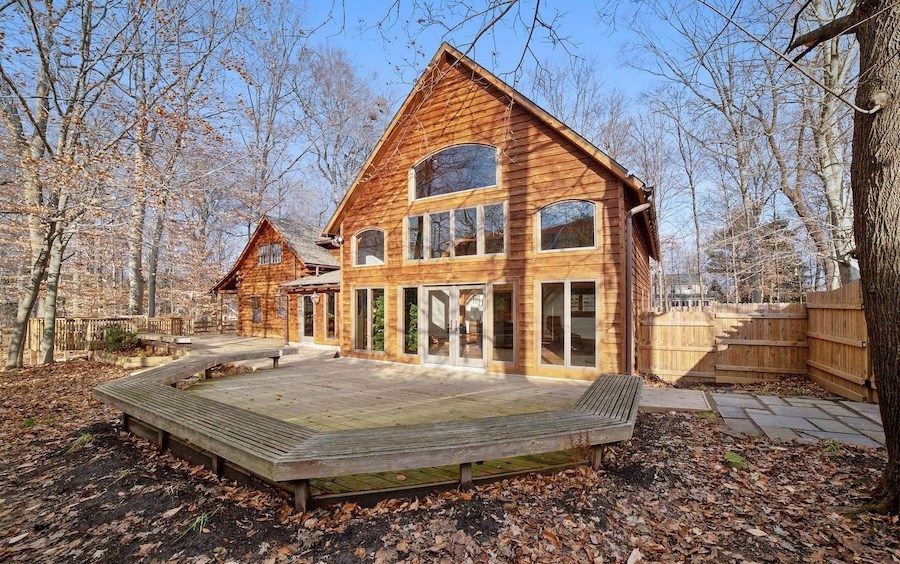 house for sale chalfont log house deck