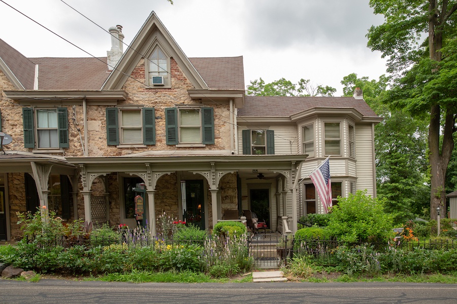 house for sale solebury historic post office front elevation