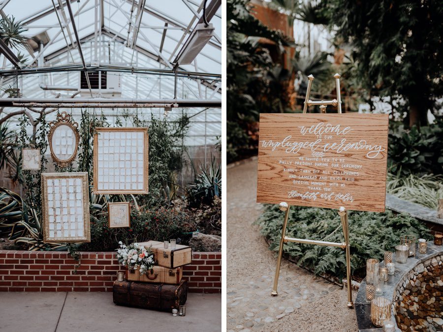 spring horticulture center wedding