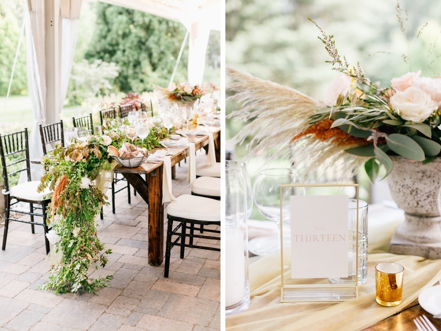 pampas grass wedding decor