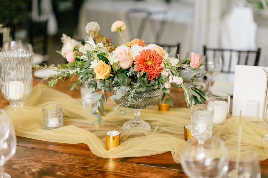 yellow wedding flowers