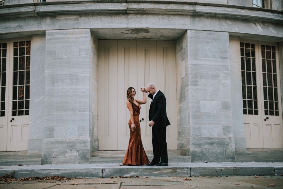 merchants exchange building engagement photos