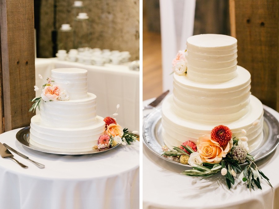 rustic wedding cake