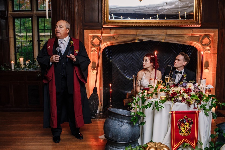 Creative Wedding Theme: Harry Potter  Melissa & Mike - Trailing Twine -  Documentary Photography